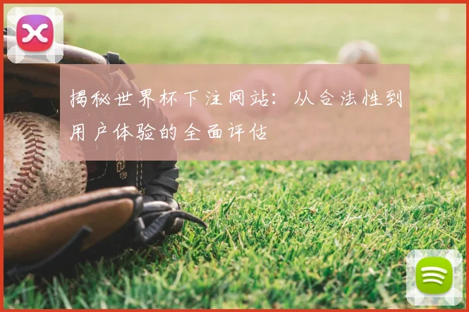 揭秘世界杯下注网站:从合法性到用户体验的全面评估